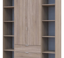 Шафа Дорос Гелар дуб сонома з 2 Етажерками 2-х дверна 153,9 см