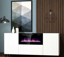 Комод 180 EF Pafos з электрокамином