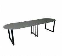 Стіл розкладний трансформер MebliRoMax Long Round / Лонг Раунд 90-290 см 