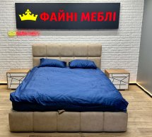 Ліжко м'яке двоспальне Тейлор з підйомним механізмом та нішею для білизни