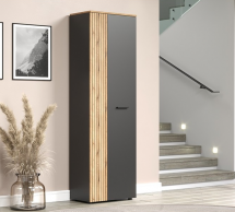 Шкаф Мебельбос 2D/40 1 дверный графит Esteban 60 см