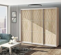 Шкаф-купе Комфорт мебель Венеция крашеный высокий глянец 3 дверный 270 см