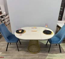 Стіл круглий розкладний MebliRoMax Rondo slide / Рондо Слайд D1100