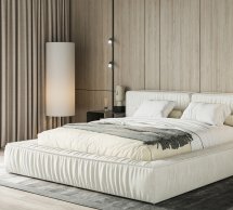 Ліжко м'яке двоспальне Шик Галичина Ресофт