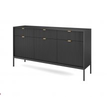 Комод Черный/Черные ножки KSZ154 Nova