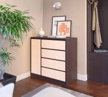 Комод 1дв 4шх