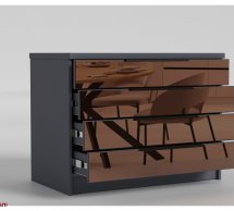 Комод зеркальный 1000 Нуар MatroLuxe