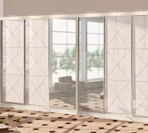 Шкаф-купе Комфорт мебель Прованс дуб трюфель 6 дверный 540 см