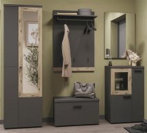 Модульная прихожая Сокме Модена Дуб викинг / Антрацит