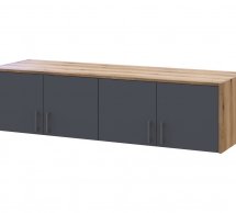 Антресоль Doros Ронді 4-дверна Дуб Артізан / Графіт