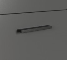 Витрина низкая 1D1W графит ESTEBAN