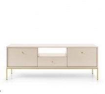 Тумба под ТВ Mono/Моно RTV154 Бежевый, золотые ножки,Perfect Home Ширина 154 см