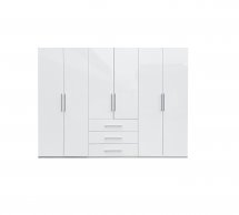 Шкаф 6дв 3шх Миромарк Магнум 6 дверный белый 294 см