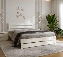 Кровать деревянная DrevKO Милениум Эмаль