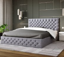 Ліжко м'яке з натурального дерева ArborDrev Каліфорнія Сосна