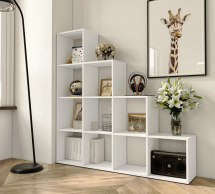 Стеллаж белый на 10 ячеек GT40