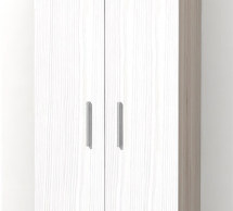 Шафа Матролюкс Бостон 2 дверна біле дерево 80 см