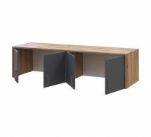 Антресоль Дорос Ронді графіт 4-дверна 160 см