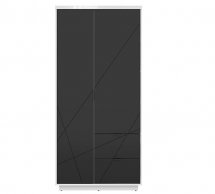 Шафа SZF2D2S BRW Poland Forn 2 дверний чорний 94 см