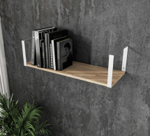 Полиця настінна сонома/білий XS28