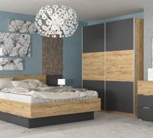 Модульная спальня Kantri/Кантри Mebel Service Минерва/Серый