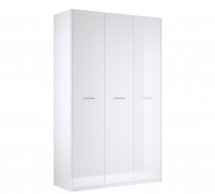 Шафа 3дв Міромарк Беладжіо 3 дверна білий глянець 138 см