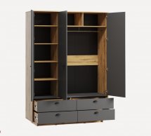 Шафа Морелі К006 Куба 3 дверна дуб аппалачі 150 см