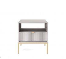 Тумба приліжкова Сірий/Золоті ніжки S54 Nova