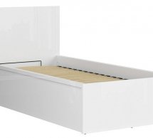 Ліжко односпальне BRW Poland LOZ/90/B Tetrix / Тетрікс з підйомним механізмом та нішею для білизни ДСП