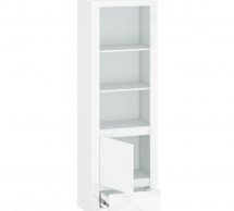 Стелаж 1D1S [R] білий глянець Lingo