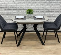 Стіл круглий розкладний MebliRoMax Ronni slide / Ронні Слайд 130 см