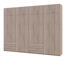Шкаф для одежды Дорос Лукас дуб сонома 8 дверный 320 см