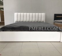 Кровать деревянная Лев Токио 50 с подьемным механизмом и нишей для белья массив Бук Белый