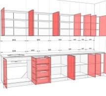 Кухонний комплект Еко 3,5 м