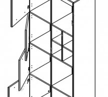Стелаж REG/80 Блеквуд