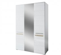Шафа 3ДЗ Світ Меблів Б'янко Білий 3 дверна білий глянець 150 см