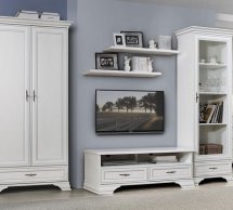 Шкаф ВМК Украина SZF2D1S Кентуки 2 дверный белый альпийский 100 см