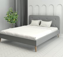 Кровать мягкая двуспальная Лев Пекин