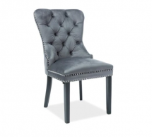 Стул August Velvet серый