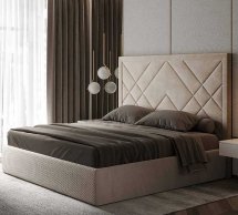 Кровать мягкая двуспальная Миромарк Вива 160 с подъемным механизмом и нишей для белья