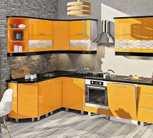 Модульна кухня Фарбований високий глянець з друком