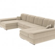 Кутовий диван п-подібний розкладний дельфін Віко меблі Денвер П2 353 см