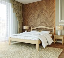 Кровать деревянная Лев Афина массив Бук