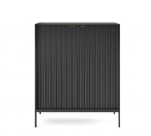 Комод високий Чорний/Чорні ніжки K104 Nova