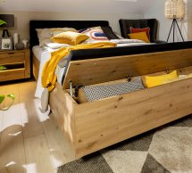 Модульная спальня Ostia/Остия BRW Poland Дуб Вотан/Чёрный