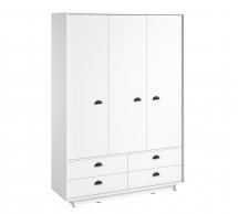 Шафа Морелі К006 Куба 3 дверна білий 150 см