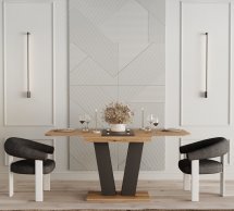 Стол-трансформер Vendi Дуб эвок/Графит серый