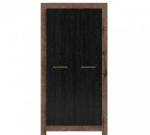Шафа SZF2D BRW Poland Balin 2 дверна дуб чорний 98 см