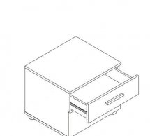 Тумба прикроватная KOM2S Martina