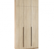 Шафа Mebelstar Оскар трьохдверна з антресоллю Дуб сонома 120 см